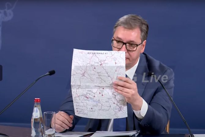 Aleksandar Vučić, mapa