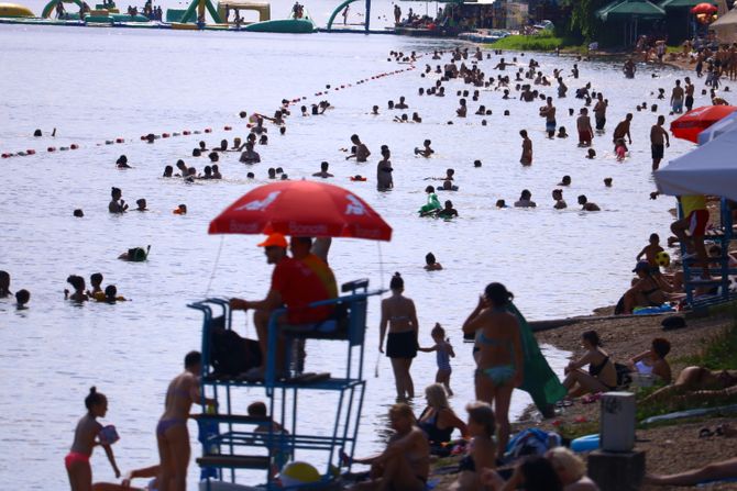 Ada Ciganlija topli dan letnji dan lep dan toplo vreme tropski talas