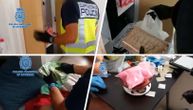 Razbijen ogranak Balkanskog kartela u Španiji: Zaplenjeno 820 kg kokaina i velika količina noca, 17 uhapšenih