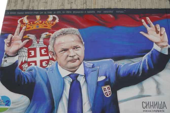 Mural Sinisa Mihajlovic, novi sad