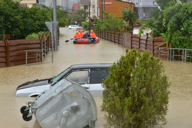 Rusija Krasnodar region poplave