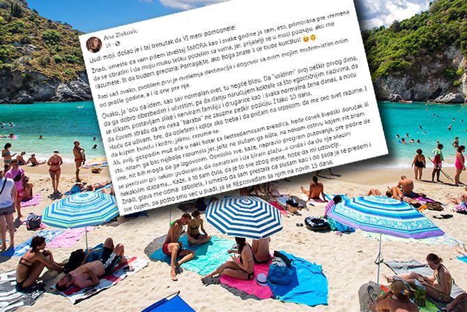 Grčka plaža letovanje Ana Živković objava