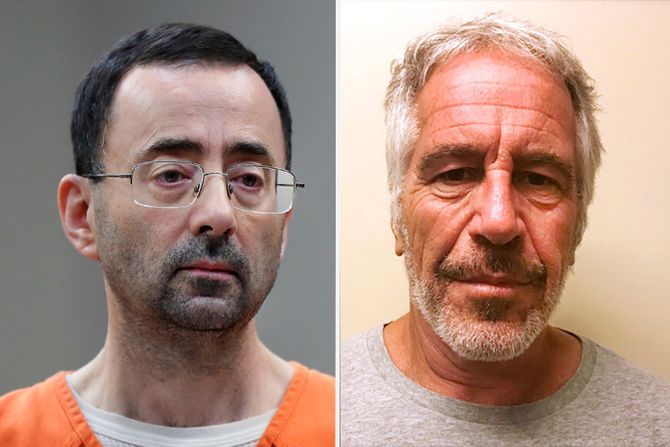 Jeffrey Epstein, Larry Nassar, Leri Nasar, Džefri Epstajn