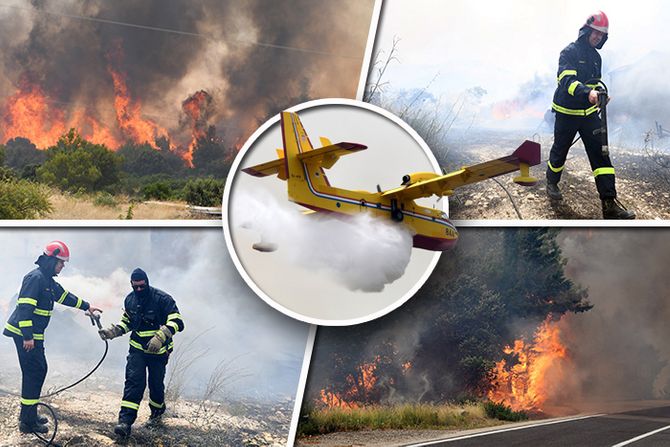 Hrvatska Šibenik Požar Fičer