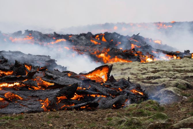 Erupcija vulkana kod Rejkjavika, Island