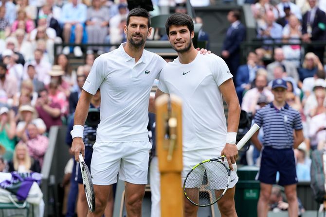Novak Đoković Karlos Alkaraz finale Vimbldon 2023 Novak Đoković Karlos Alkaraz finale Vimbldon 2023