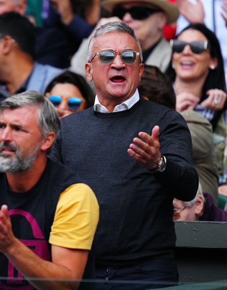 Srđan Đoković, Novak Đoković, Karlos Alkaraz, Vimbldon 2023 Srđan Đoković, Novak Đoković, Karlos Alkaraz, Vimbldon 2023