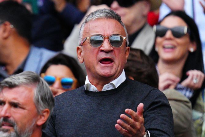 Srđan Đoković, Novak Đoković, Karlos Alkaraz, Vimbldon 2023 Srđan Đoković, Novak Đoković, Karlos Alkaraz, Vimbldon 2023