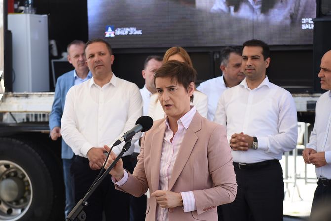 Ana Brnabić i Kovačevski na Preševu