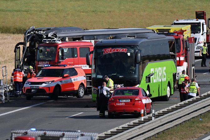 Sudar dva autobusa u Češkoj