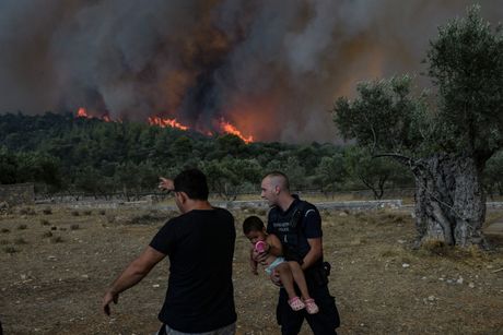 Spašavanje dece, spasioci, Požari Grčka, gašenje požara u Grčkoj