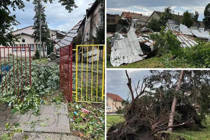 Nevreme odnelo krov sa Osnovne škole u Futogu