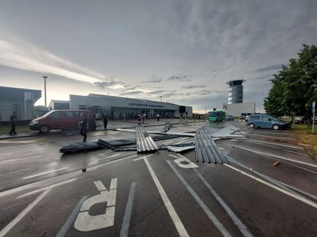 Posledice nevremena 19.7.2023. na aerodromu Banjaluka