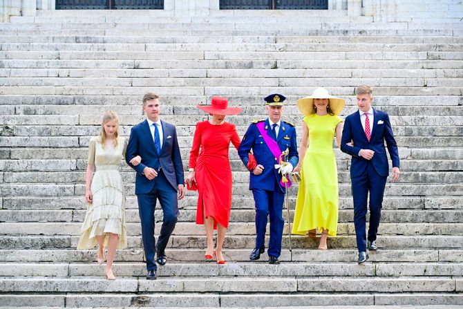 Kralj Philippe, Filip, Kraljica Matilda, Princeza Elizabeta, Princ Gabrijel i Emanuel, Princeza Eleonora Kralj Philippe, Filip, Kraljica Matilda, Princeza Elizabeta, Princ Gabrijel i Emanuel, Princeza Eleonora