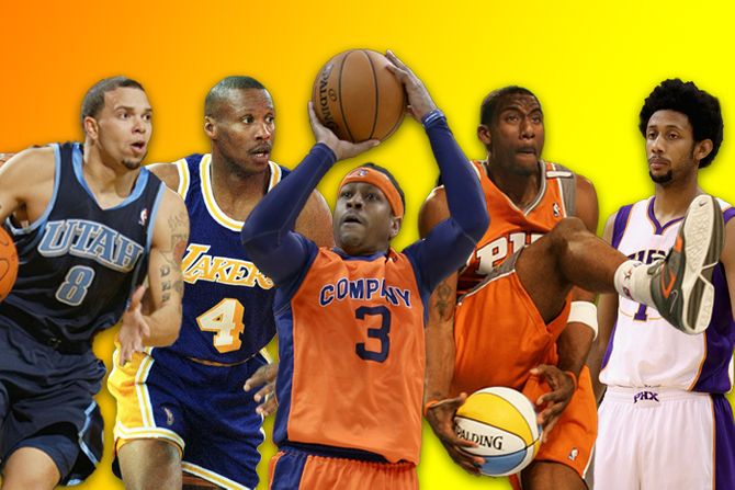 NBA igrači Deron Williams, Byron Scott, Allen Iverson, Amare Stoudemire, Josh Childress