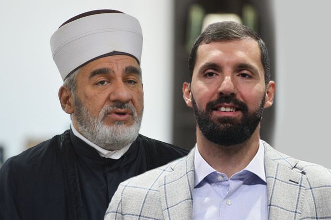 Muftija Mustafa Jusufspahić i Nikola Mirotić