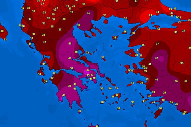 Temperatura u Grčkoj dostigla 45°C