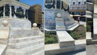 Uklonjeni grafiti sa spomenika knezu Mihailu na Trgu Republike: Od sada češće kontrole policijskih službenika