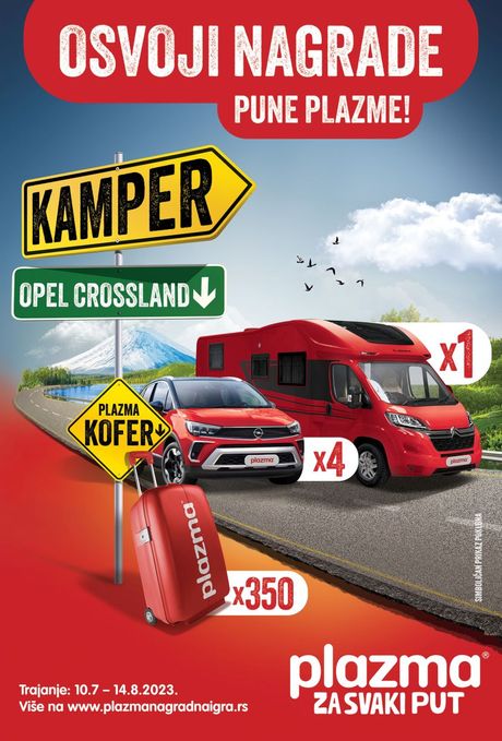 Velika letnja Plazma nagradna igra Putovanje puno Plazme Velika letnja Plazma nagradna igra Putovanje puno Plazme