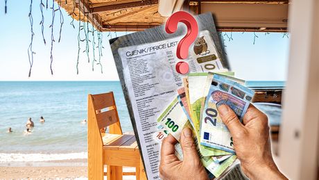 Bar na plaži evro cene cenovnik