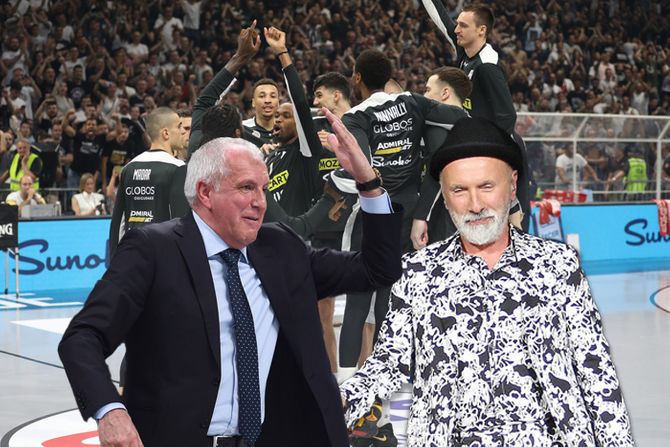 KK Partizan Željko Obradović i Dino Merlin