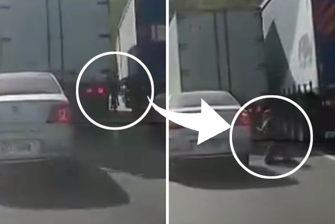 Kamion, biciklista Kamion, biciklista