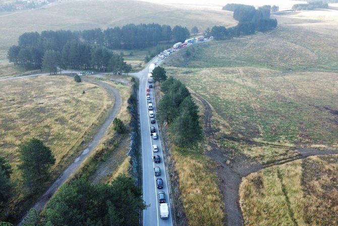 Zlatibor, put ka Crnoj Gori, saobraćajna nezgoda, sudar