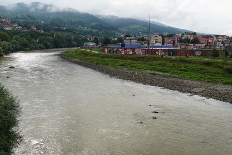 Priboj panorama grada, reka, Poseta Vučić