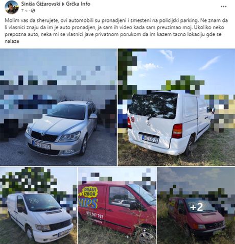 Siniša Gižarovski Grčka automobili ukradeni