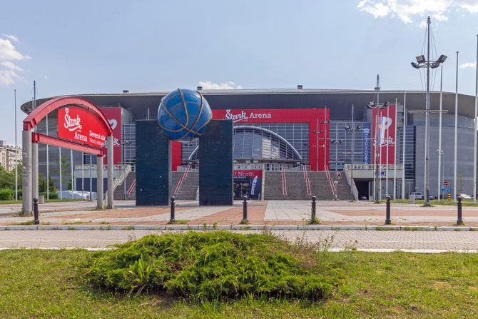 Arena zgrada, spolja, Beograd