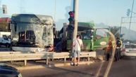 Photos of serious accident on Pancevo road: Bus and truck "glued" together and destroyed
