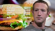 Mark Zakerberg otkrio svoju monstruoznu Mekdonalds porudžbinu: Jede više od 4000 kalorija dnevno, a ne goji se
