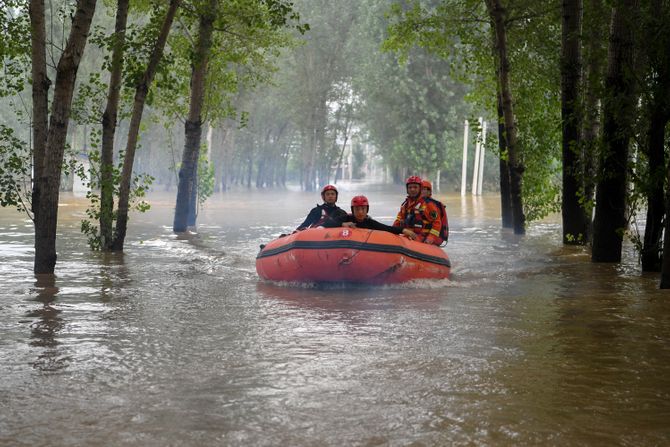 Kina poplave Zhuozhou