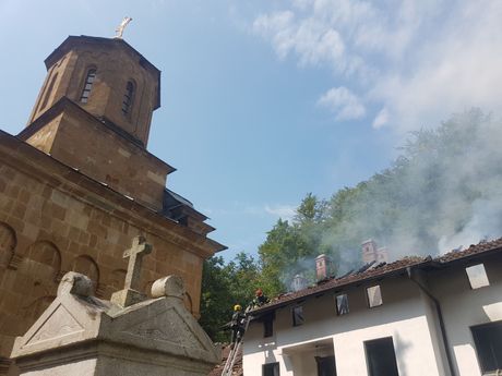 Pozar manastir kod Gornjeg Milanovca,Vracevsnica