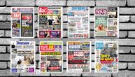 NASLOVNE STRANE SUTRAŠNJIH NOVINA: Prelistavanje štampe za sredu, 9. avgust 2023. godine