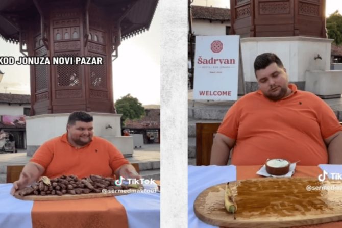 Pojeo 153 ćevapa u Novom Pazaru Pojeo 153 ćevapa u Novom Pazaru