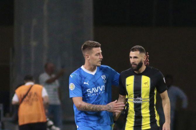 Sergej Milinković Savić i Karim Benzema, Al Hilal, Al Itihad Sergej Milinković Savić i Karim Benzema, Al Hilal, Al Itihad