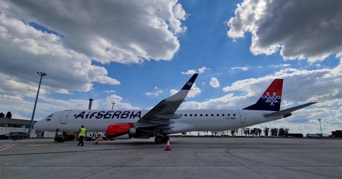 Novi Embraer E U Floti Air Serbia Aero Telegraf