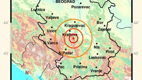 Zemljotres Srbija Kraljevo