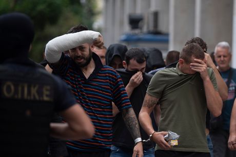 Bed Blu Bojsi, Atina, Grčka, uhapšeni navijači Bed Blu Bojsi, Atina, Grčka, uhapšeni navijači