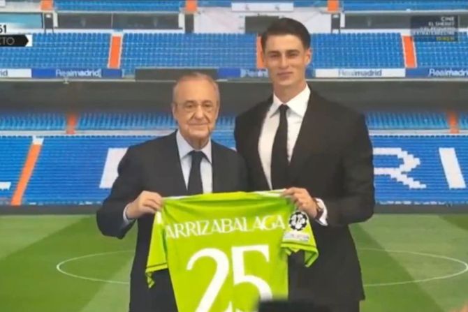 Kepa Florentino Perez predstavljanje Real Madrid