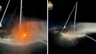 Šverc droge pošao po zlu, krijumčari na Jadranu zapalili brod koji je plovio pod crnogorskom zastavom