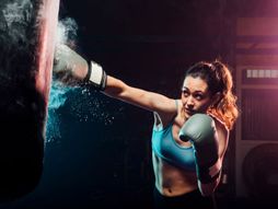 Bokserka, boks, vežbanje, žena