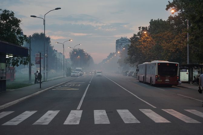 Magla, novi beograd