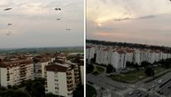 Jato roda "osvojilo" nebo iznad Novog Beograda: Zadivljujuć prizor nad Blokom 61