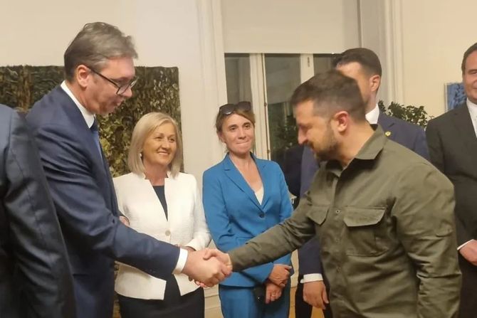 Grčka Atina Aleksandar Vučić i Volodimir Zelenski