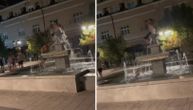 "Novi Sad prestonica nekulture": Mladići skakali u fontanu usred centra ispred crkve, građani u šoku