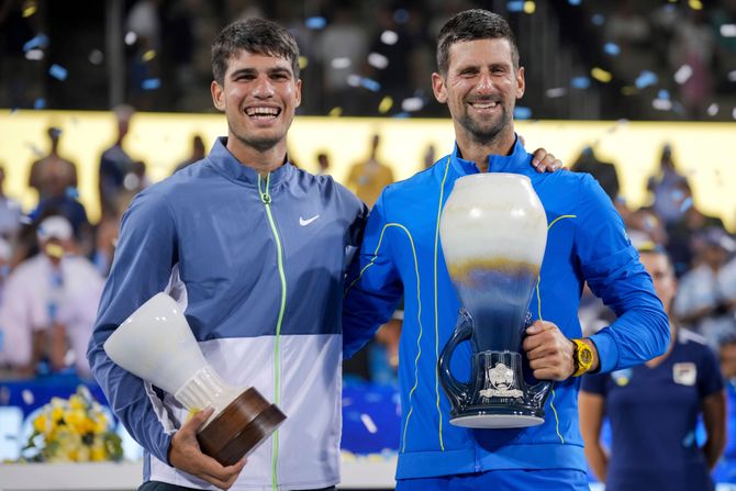 Novak Đoković, Karlos Alkaraz, Masters Sinsinati 2023 Novak Đoković, Karlos Alkaraz, Masters Sinsinati 2023