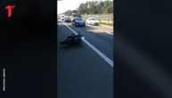 Oboren motociklista kod Bežanijske kose, velika gužva na auto-putu ka centru grada