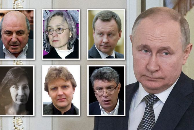 Putin i njegovi kritičari koji su mrtvi, Alexander Litvinenko, Anna Politkovskaya, Boris Berezovsky, Denis Voronenkov, Boris Nemtsov, Natalia Estemirova